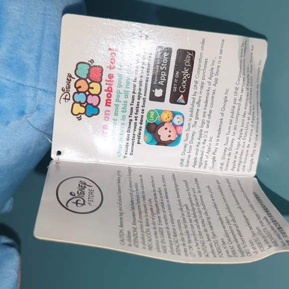 Vintage Disney Stitch Tsum Tsum Plush Set, Small Bag 8" Bag and 3 Stuffies - Picture 6 of 8